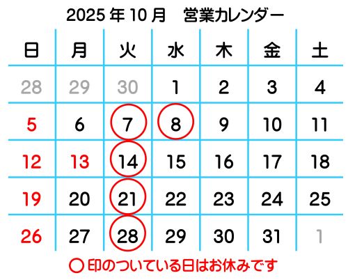 2025N10cƃJ_[